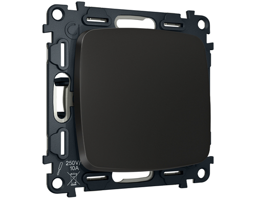 MO801030 Комплект механизма 1-кл перекрестного выключателя OMEGA Черный матовый QUANT (OP8010, VM112)