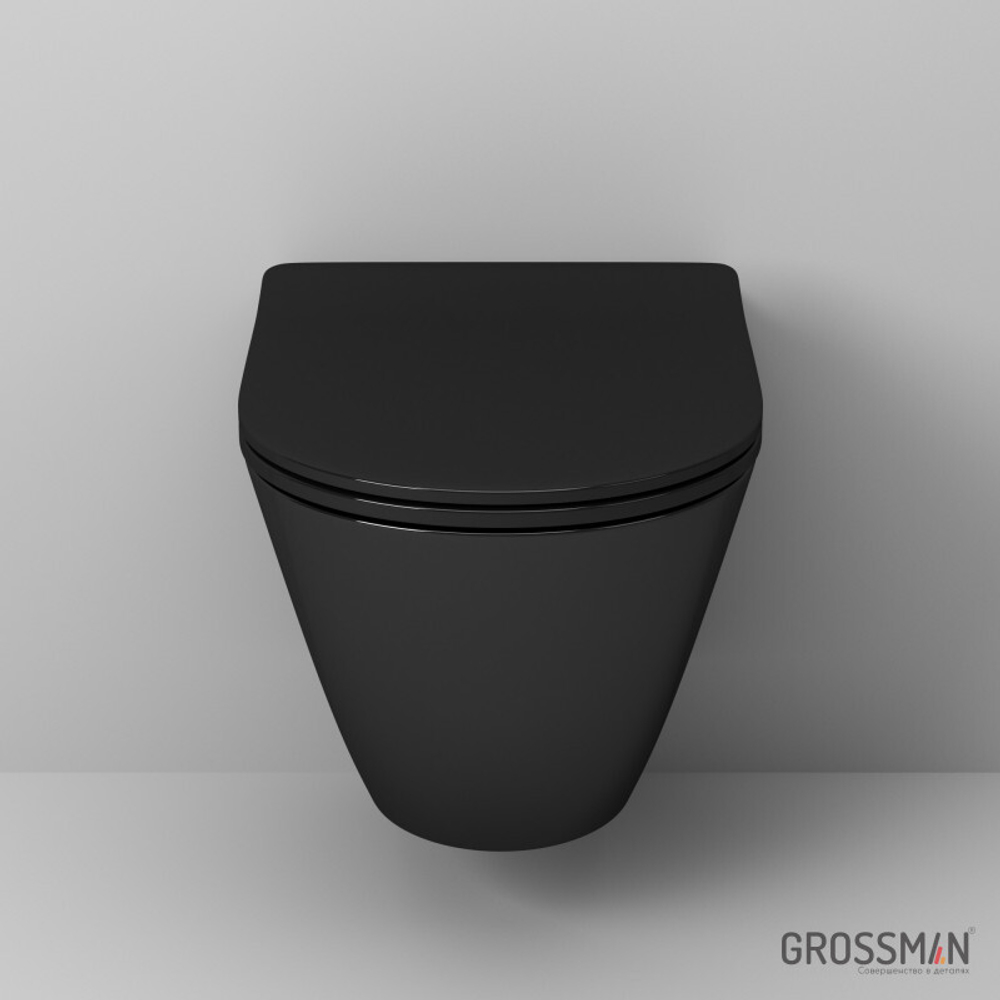 Унитаз подвесной безободковый Grossman GR-4411 Black