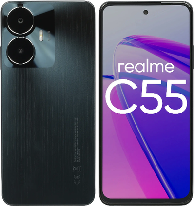 Смартфон realme C55 6/128 ГБ RU, Dual nano SIM, rainy night