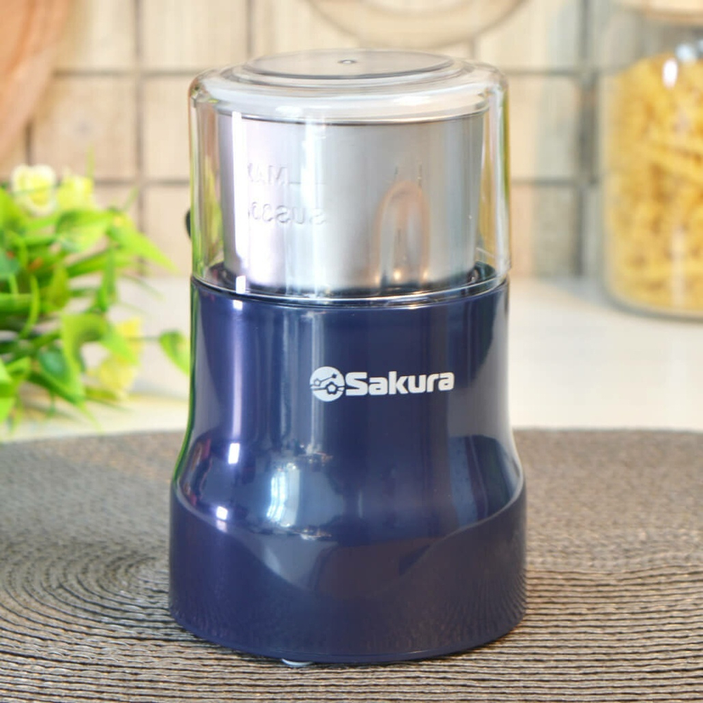 Кофемолка Sakura SA-6176BL 150Вт 50г, синяя