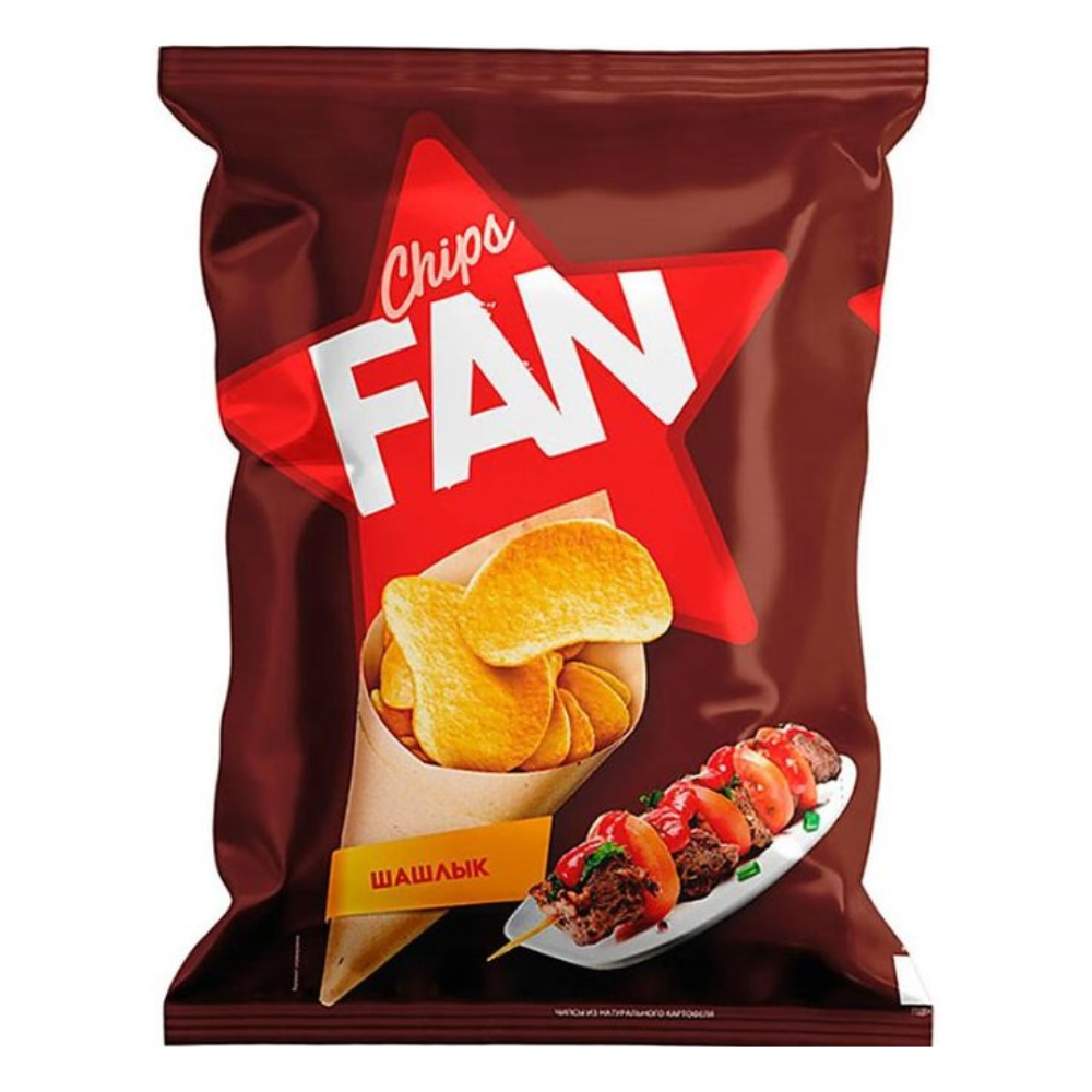 Чипсы картофельные Fan Шашлык 250 гр
