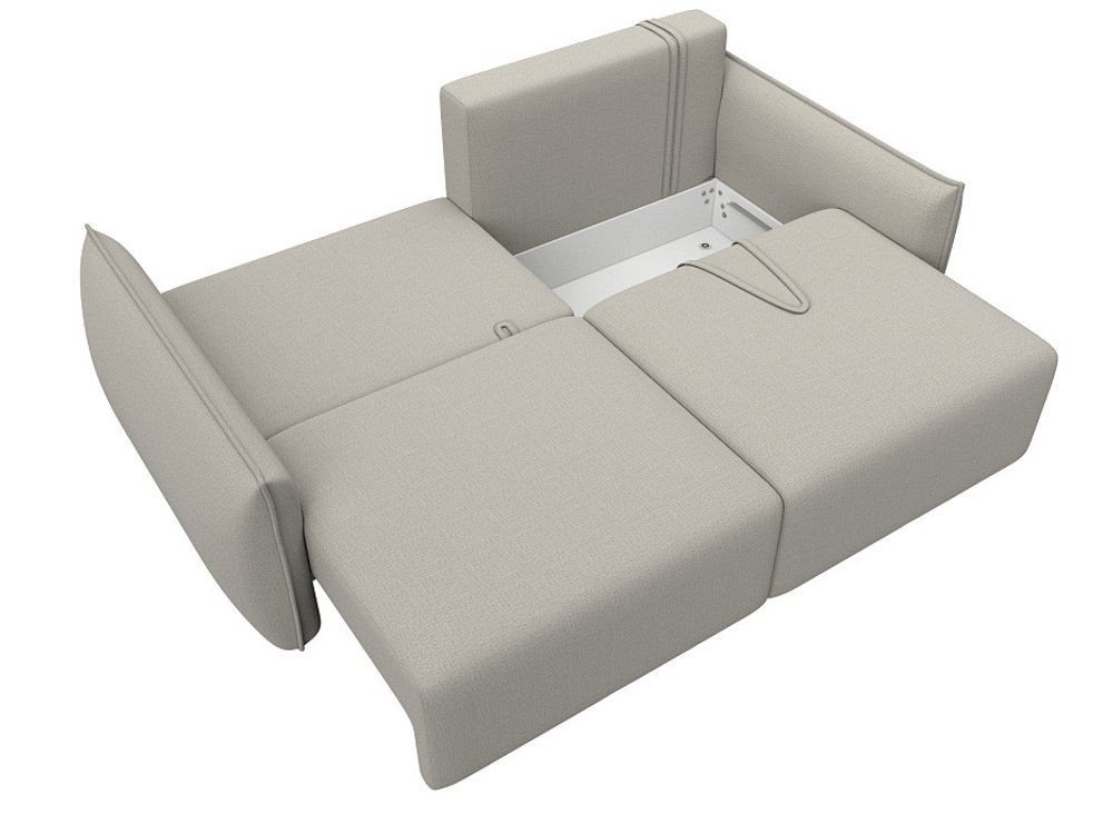 Диван прямой Лига-051 НПБ РОГОЖКА Амур 02 бежевый