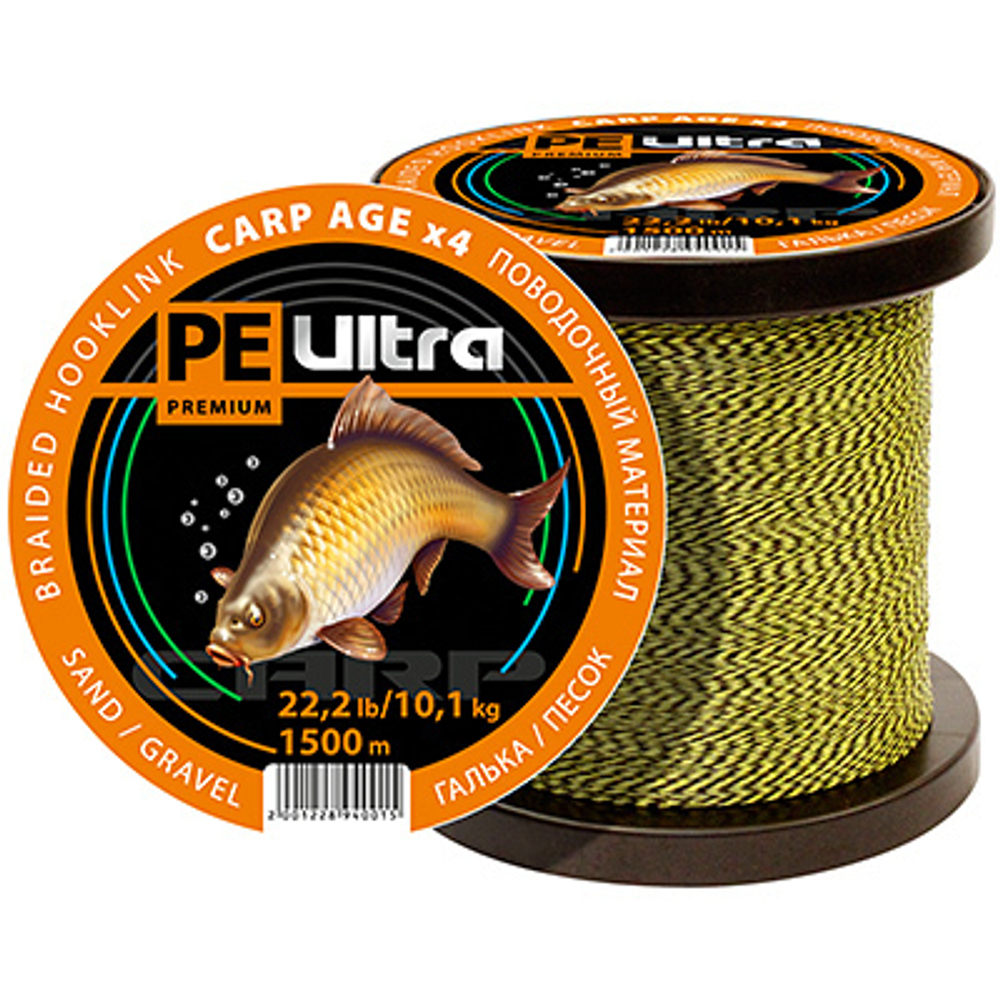 Поводочный материал CARP AGEx4 1500m 15,3kg/33,7lb