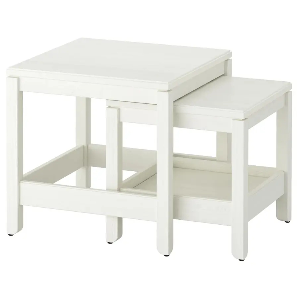 Столы - IKEA HAVSTA/ХАВСТА ИКЕА, 48х50х50/41х42х42 см, белый