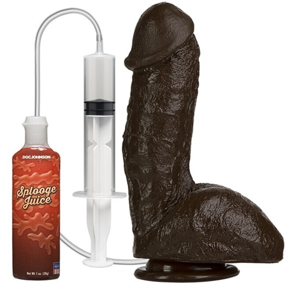 Фаллоимитатор с семяизвержением The Amazing Squirting Realistic® Cock - Chocolate (Цвет: коричневый)