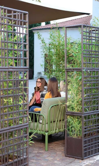 Кашпо модульное Sipario 3, 211х70 см, зеленое