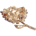Брошь «KLEVER SHOP», Сирень, цвет как на фото, 5*3.5см (символ Радости)