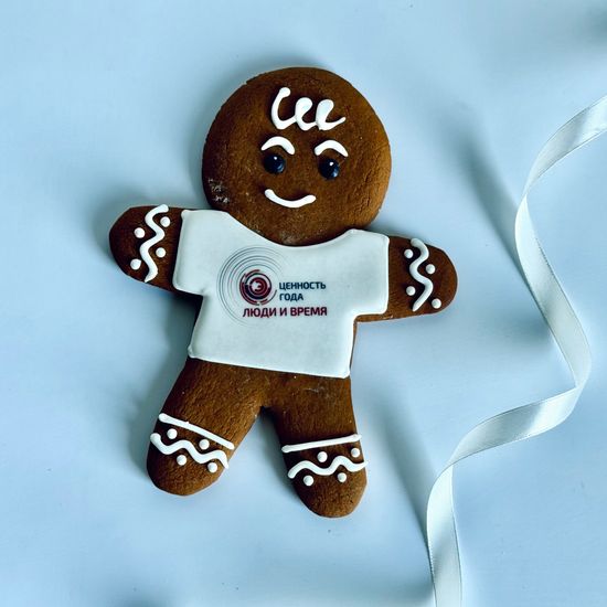 Пряничный человечек с логотипом