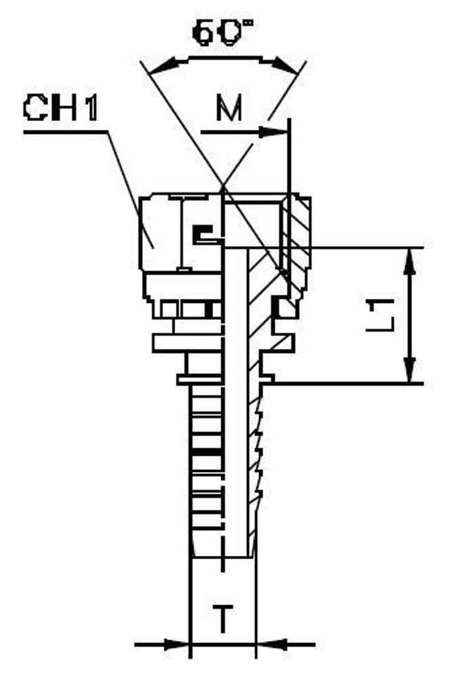 Фитинг DN 06 DKM (Г) 18x1.5