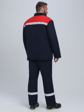 Костюм сварщика зимний "Велд" брюки (т.синий/красный)