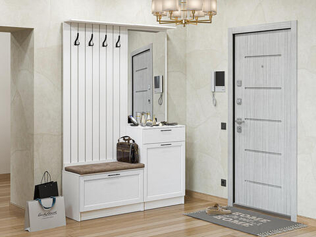 Прихожая Стиль-02 White Silkwood Белый