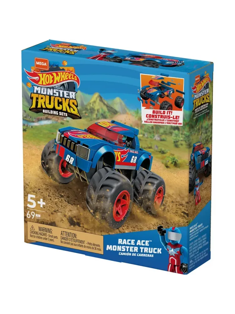 Конструктор Hot Wheels Монстр-трак Рейс Эйс HDJ93