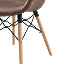 Стул Flow коричневая экокожа