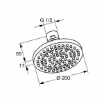 Верхний душ Kludi A-QA 665100500