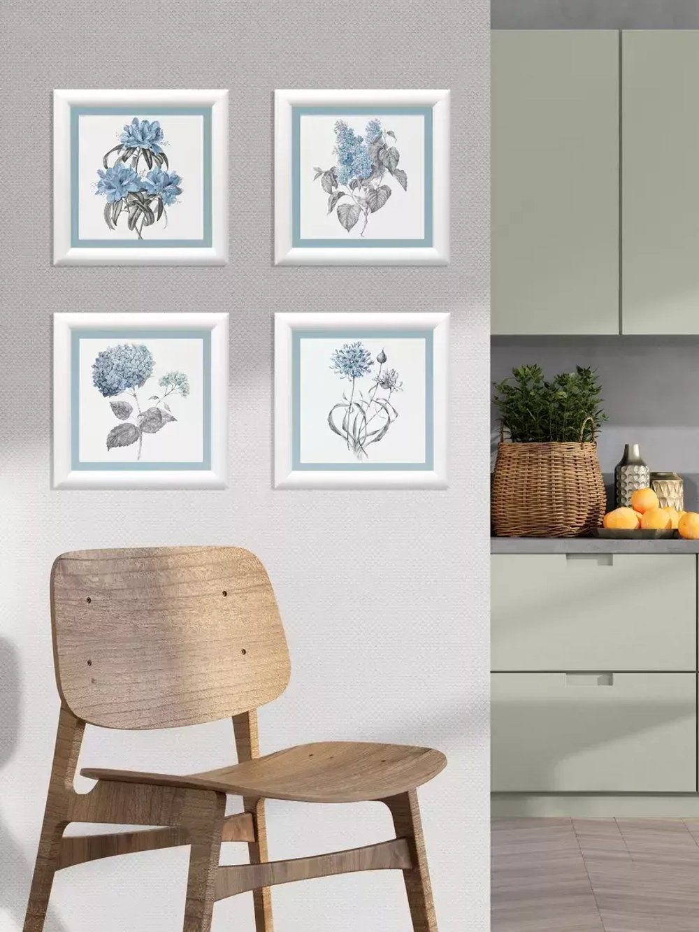 Картины на стену интерьерные набор 4 шт