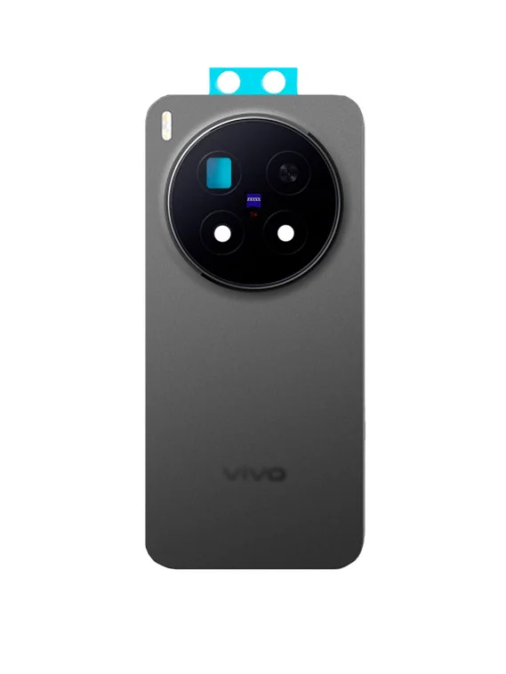 Задняя крышка для Vivo X300 Pro черная (Black) со стеклом камеры