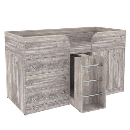 Кровать-чердак КарИВи Малыш 4 Бетон Бетон