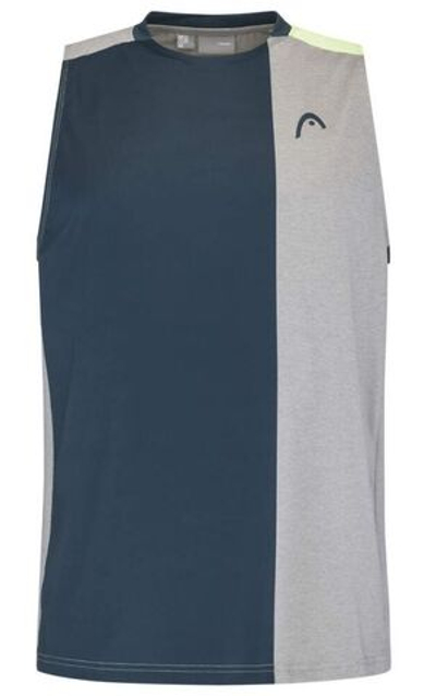 Мужская теннисная футболка Head Padel Tank Top - grey/light green