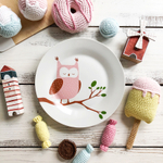 Тарелка «Совушка» 20 см фарфор