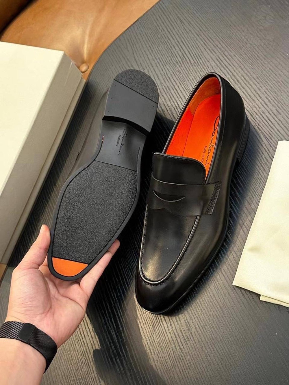 Лоферы Santoni