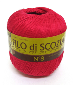 Пряжа Filo Di Scozia №8 50г, 340м, 100%мерсеризованный хлопок (цена за 1 шт)