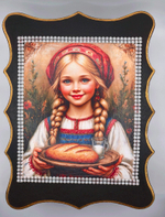 Шкатулка ручной работы, декупаж "Русская краса"