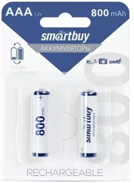 Аккумулятор AAA 800-мА·ч Smartbuy (Цена за блистер 2 штуки)