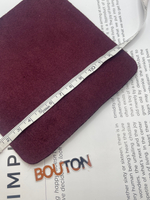 Термоаппликация "BLITZ" Термозаплатка "квадрат" кожзам, замша 12х12 см 11 замша бордо