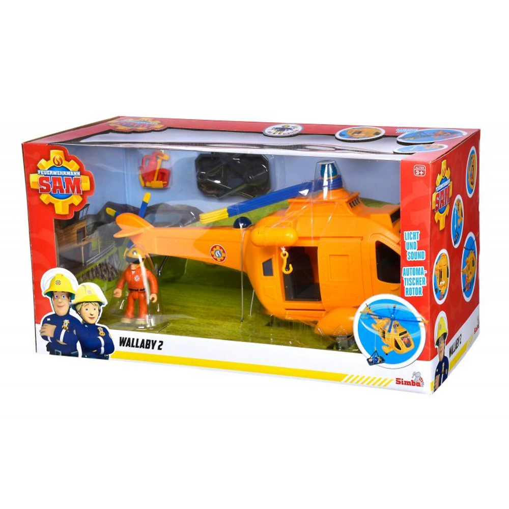 Simba - вертолет пожарного Сэма Валлаби + фигурка Тома Томаса 9252576