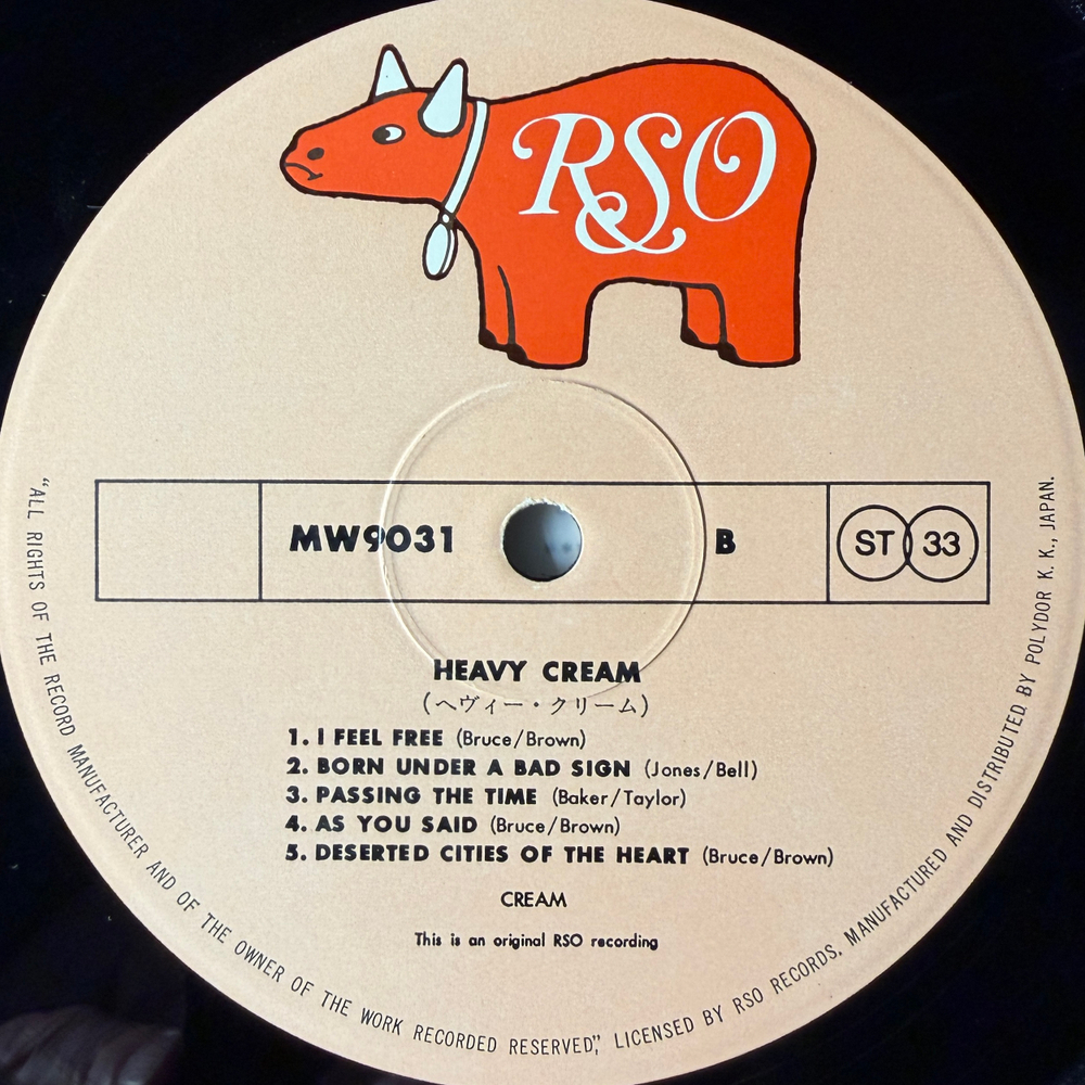 Cream ‎– Heavy Cream 2LP (Япония 1973г.) Т