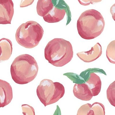 Бесшовный паттерн с акриловыми персиками