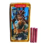 JF K0201 BIG Корсар 1 Big: Увеличенные терочные петарды от Joker Fireworks — 60 громких взрывов.