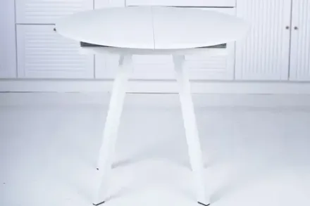 Стол обеденный Элип (профиль) каркас белый