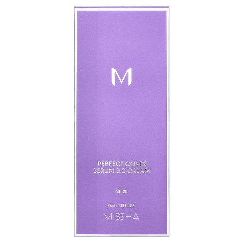Missha, BB-крем Perfect Cover Serum, № 25 (теплый бежевый), 35 мл (1,18 жидк. Унции)