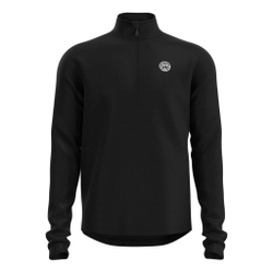 Мужское теннисное поло BIDI BADU Crew Long Sleeve Men - Black