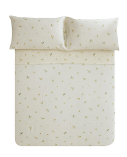 Пододеяльник Zara Home, лён 55%, хлопок 45%, с цветочным принтом, 7116/088