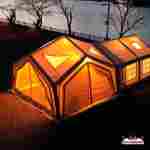 Пневмокаркасная палатка «Летний Уют» 3,6×3,6×2,5 м — семейная, кемпинговая из ПВХ