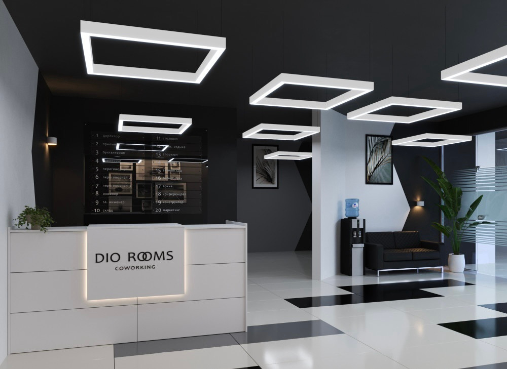 Подвесной LED светильник "Квадрат" LP85-FRAME-Q-1500 162Вт 4000К белый 14904Лм 1508х1508х80мм DIOLUM