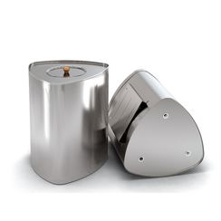 Бак 68л TMF Байкал выносной нерж для теплообменника вертикальный треугольный 32448