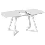 Стол обеденный TESCA 2, закаленное стекло, цвет белый матовый