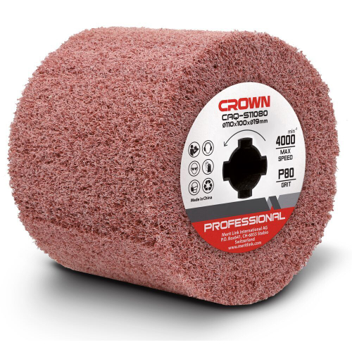 Щетка абразивная для щеточной машины CAQ-S11080, 110х100х19 мм, Р80