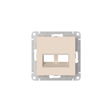 Накладка двойная AtlasDesign для информационных функций типа Keystone беж. SE ATN000290