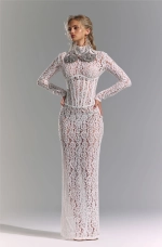 Кружевное платье Corset White