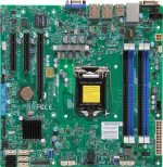 Материнская плата Supermicro X10SLM-F 1xLGA1150 C224 Xeon E3-1200 v3 mATX 4xDIMM