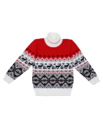 Свитер вязаный с горлом