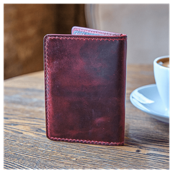 Кожаная обложка на паспорт «Шаманка» (фигура)