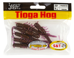 Мягкая съедобная приманка LJ Pro Series Tioga HOG 3.5 in (89 мм), цвет S13, 6 шт