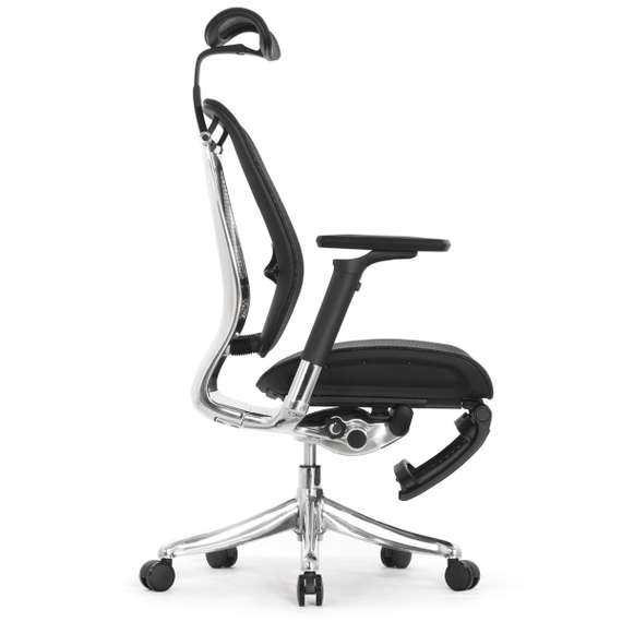 Кресло EXPERT 2 SPRING RSPM 01 (сидение MAX с поднож, подлокотн 6D(360), сетка чёрн/каркас чёрн)