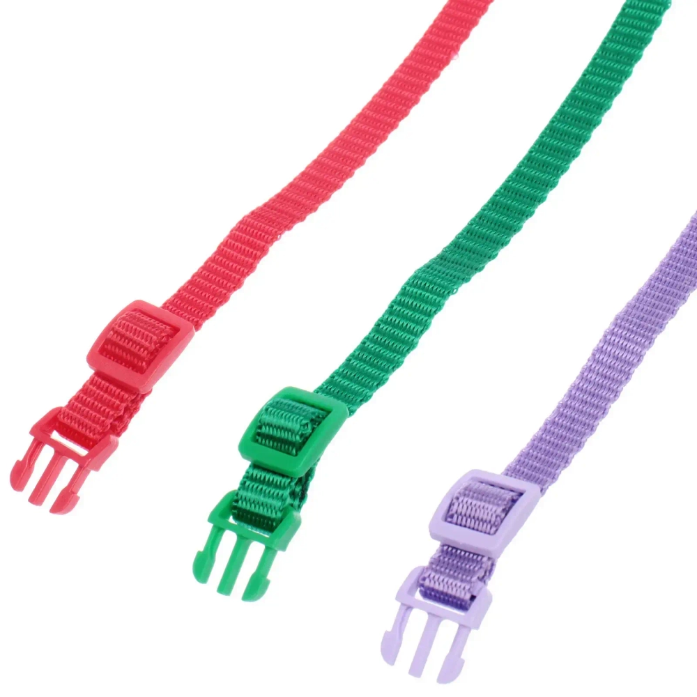 Ошейник с колокольчиком 1*19-32см «Zoo City-Классическая бабочка» микс цветов (минивложение 12шт)