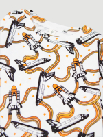 Пижама Mjölk Ракеты, на манжетах